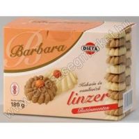 Barbara gluténmentes kakaós és vanília ízű linzer 180 g