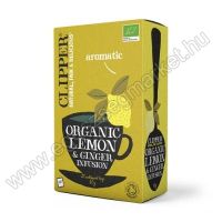 Clipper Bio Faitrade Lemon & Ginger Tea, 50 g