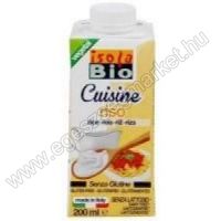 Biopont Isola bio gluténmentes rizs főzőtejszín 200 ml