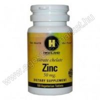 Highland Zinc tabletta, 100 db
