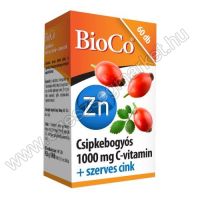 BioCo Csipkebogyós 1000 mg C-vitamin + szerves cink tabletta 60db