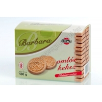 Barbara gluténmentes és tejmentes omlós keksz (háztartási jellegű) 180 g   (OÉTI:11482/2012)