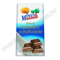 Minus-L tejcsokoládé 80 g