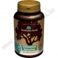 Rainforest Foods Bio Chlorella Spirulina tabletta 500 Mg, 300 db